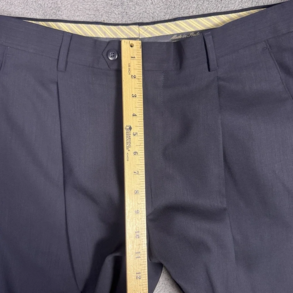 Zignone Dress Pants Mens IT 52 US 36 Wool Pleated Cuffed Italy Made New Wool